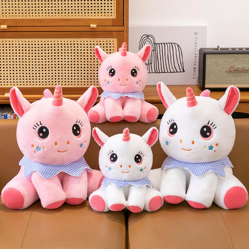 Плюшевая игрушка Единорог Животное Набитая кукла с ПП хлопком Для подарка и коллекционирования
