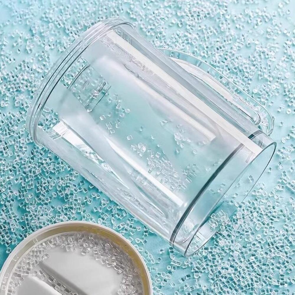 Plastic Cold Drink Chilled Cups Large Capacity Washable Freeze Beer Glass Leak-Proof Thickened Beverage Ice Mugs Barbecue