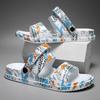 Printing Soft Vacation Travel Beach Sandals 2025 Summer New Men's Garden Shoes Fashion Outdoor Slippers Lightweight Comfortable