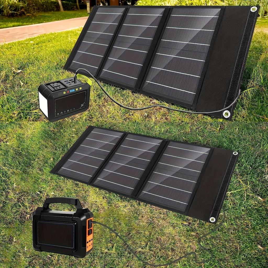 Portable Solar Panels, Foldable Solar Panel Battery Chargers, iPhones, iPads, Laptops, TYPE-C, USB Ports