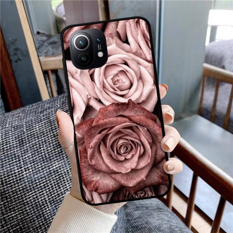 Beautiful Gold Rose Phone Case For Xiaomi Mi Note 10 Pro 8 Lite 9 Se 10T 6X 6 5X 5 F1 Mix 2S Max 2 3 Cover