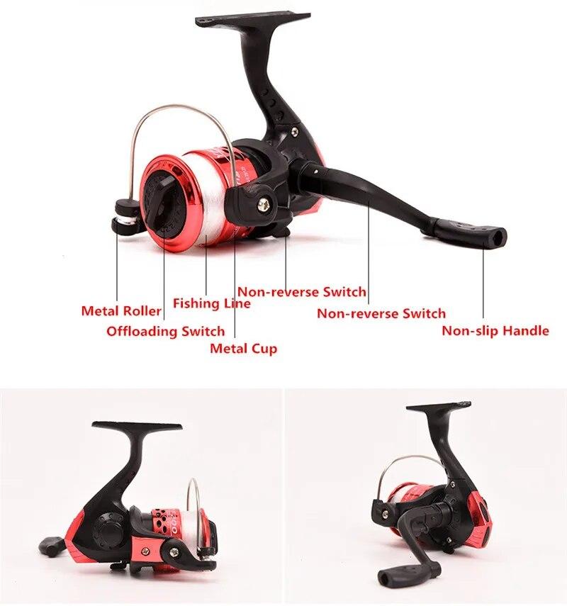 LEO Телескопическая морская удочка 130/160 см, комбинированная спиннинговая катушка, рыболовные крючки, мягкая приманка, полный набор рыболовных снастей, дорожная рыболовная сумка