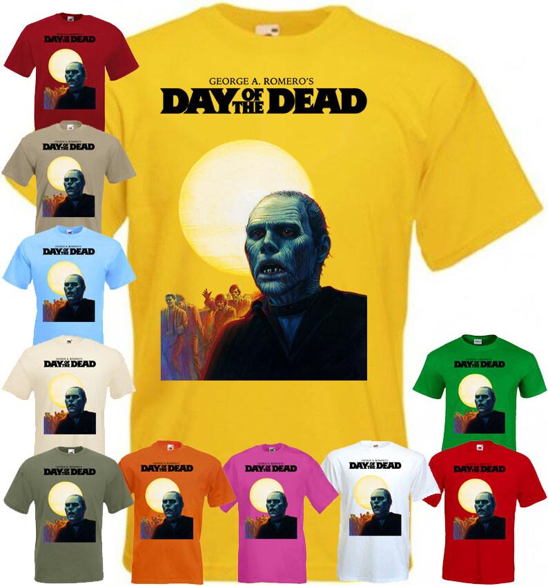 Day Of The Dead v5 T-shirt yellow olive red horror movie Romero all sizes S5XL