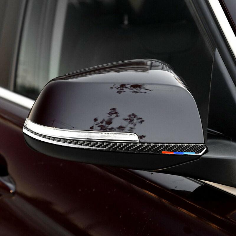 Carbon Fiber Side Rearview Mirror Cover Trims For BMW 1 2 3 4 Series F21 F30 F34