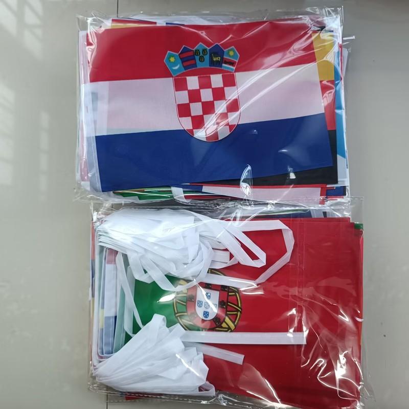 Aerlxemrbrae 2026 42pcs Country Flag NEW cup Countries Flag Bunting National String Banner Football Event Garlands decor