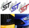 Металлический 3D Стайлинг автомобиля ST, наклейка на переднюю решетку автомобиля, эмблема гриля на голову автомобиля, хромированная наклейка для FO + RD FIESTA FOCUS MONDEO Auto