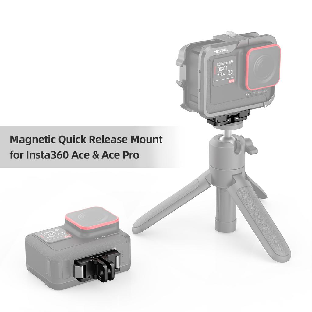 Magnetic Quick Release Mount for Sports Camera Magnetic Adapter Mount Aluminum Alloy Replacement for  Ace  Ace Pro