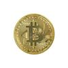 Памятная монета Bitcoin с металлическим основанием и акриловым дисплеем для деловых подарков
