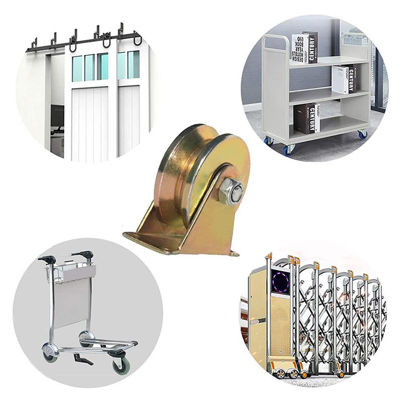 4 шт. V-образное колесо с подшипником, цветное покрытие, домашняя фурнитура, жесткое колесо, V-образное колесо для роликов раздвижной двери