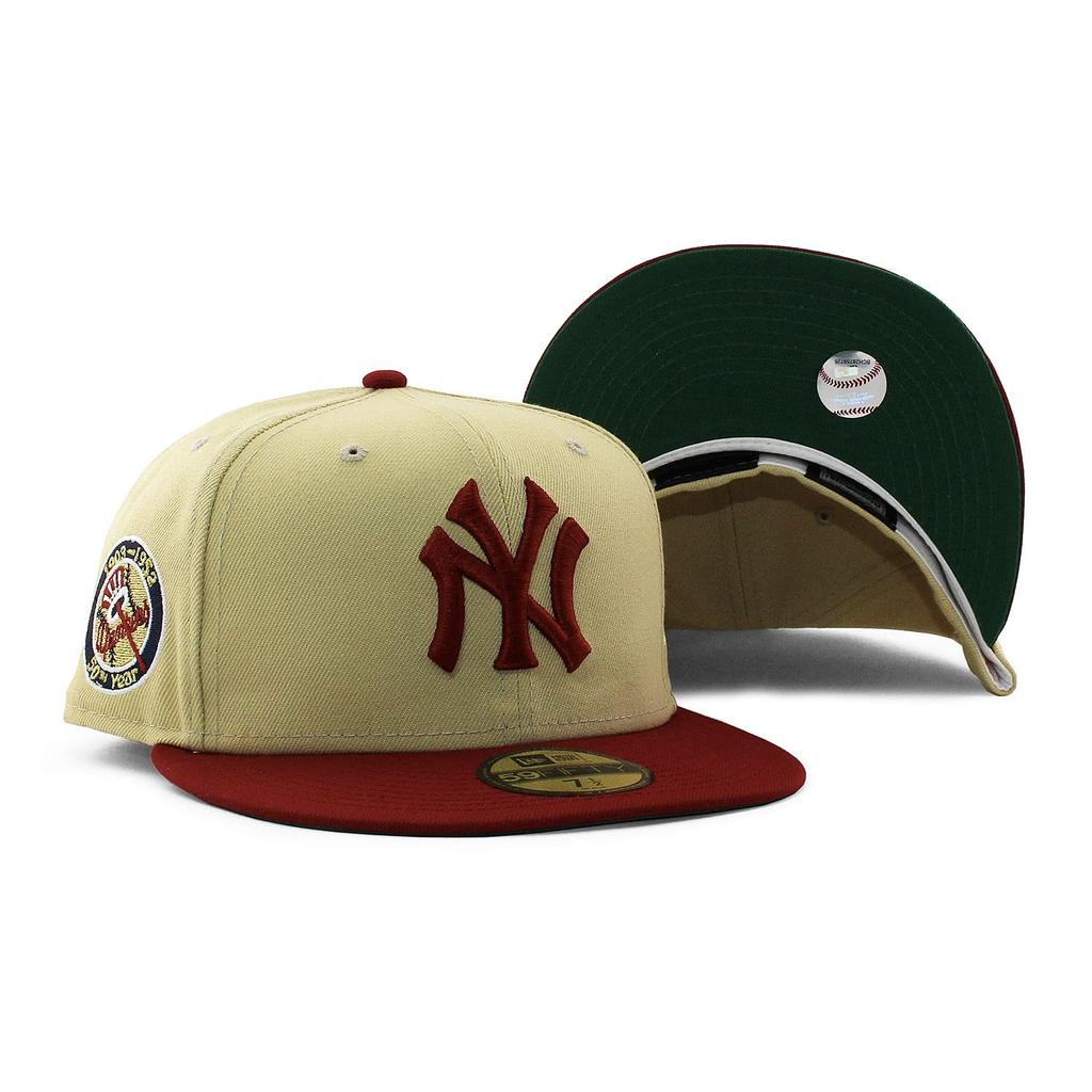 (New Era) Cap with Trendy Color Brim 59FIFTY New York Yankees [MLB 50TH ANNIVERSARY GREEN UV] NEW ERA NEW YORK YANKEES Hat 5950 (7-14 (approx. 57.7