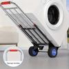 Folding Trolley with Retractable Handle, Sponge Handles - Ergonomic Design for Effortless Cargo Handling, Indoor/Outdoor Use, Versatile Mover