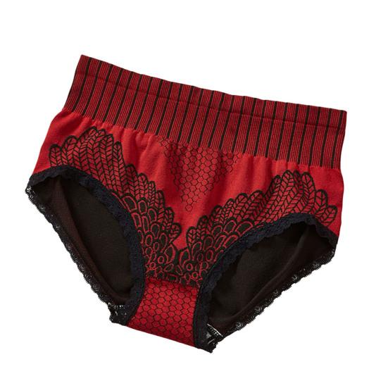 Женские трусы с высокой талией, обтягивающие, дышащие, с принтом, эластичные, с контролем живота, антисептические