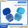 Mesh Apple-Shaped Dental Storage Box: Hanging Filter, Full-Mouth Denture, and Tooth Retainer Container
