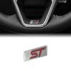 nlbn7 Car Styling RS/ST Logo Small Metal Sticker Emblem Car Steering Wheel Protection Badge Decal For Ford Focus MK3 Mk4 Fiesta Mondeo
