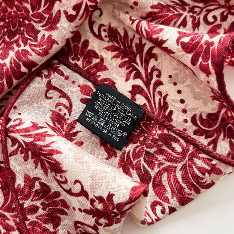 Silk Wool Scarf Women's Autumn Multi-functional Silk Wool Warm Square Scarf High-end Versatile Scarf Shawl