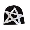 Autumn Winter Acrylic Knit Hat With High Top Design And Star Pattern For Men Women