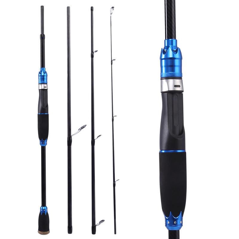 Удочки 1,8 м 2,1 м, спиннинговая удочка, портативные дорожные удочки для пресной воды, соленой воды