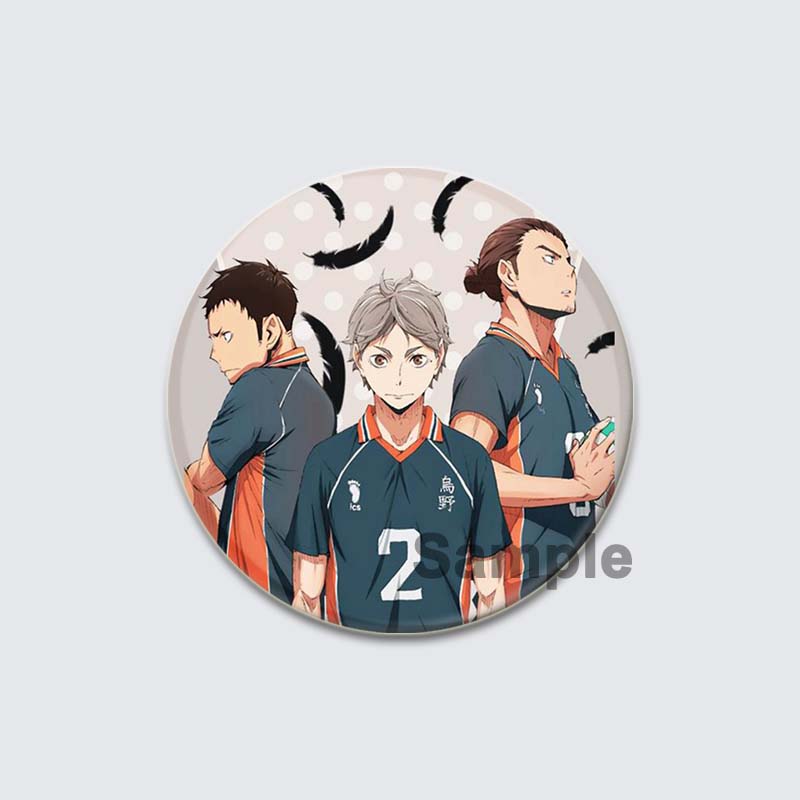 32/44/58 мм мультяшные фигурки Кенма Кодзуме, значок аниме Haikyuu!! Броши на рюкзак, одежда, ручная работа, круглые эмалевые булавки для фанатов, ювелирные украшения, подарок