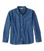 Деним Бойфренд US 1000293035 Женская рубашка L.L.Bean, Посадка, Маленький, Средний, Выбеленный, Синий,