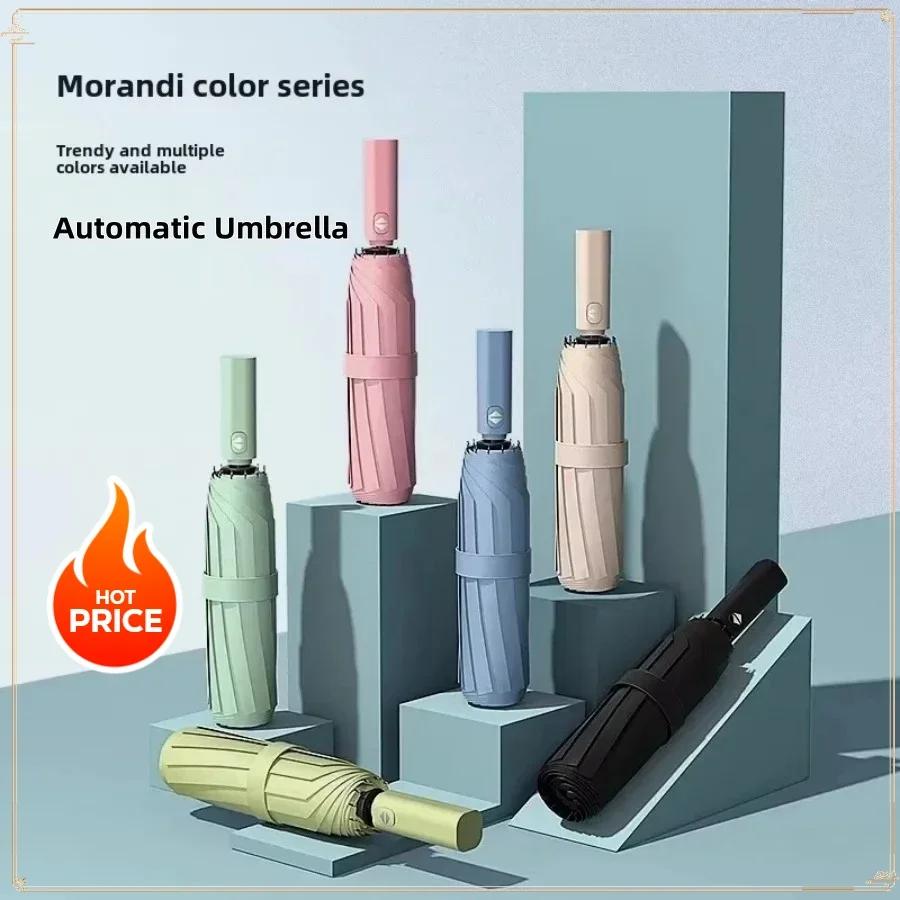 24 Bones Automatic Umbrella Light Collapsible Large Format Outdoor Sunshade UV Protection Windproof Umbrella