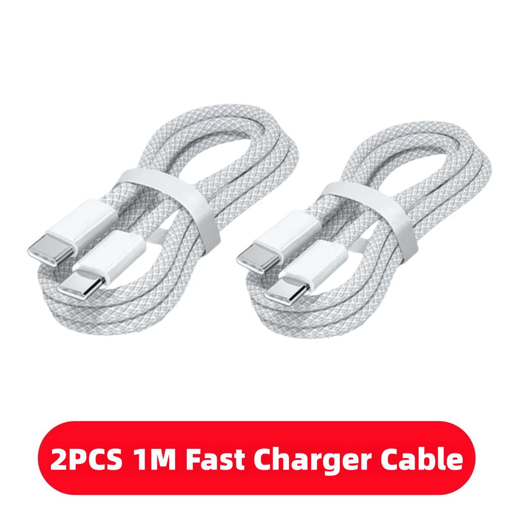 1-10PCS USB C Cable to USB C 100W Fast Charging Charger Cable Supports Fast Charging For iPhone 16 17 Samsung Xiaomi Huawei Etc