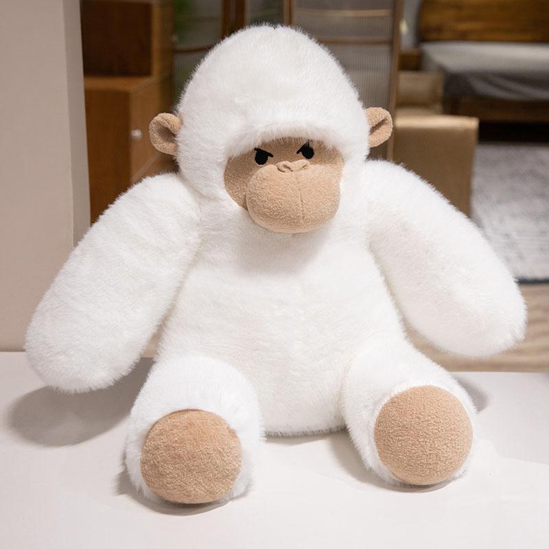 3 размера Милая Реалистичная Сидящая Орангутан Плюшевая Кукла Мощные Крутые Плюшевые Игрушки Горилла Забавная Обнимаемая Кукла-Компаньон Для Детей
