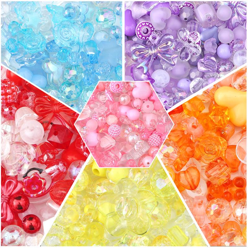 Baroque Style Acrylic Beads for DIY Bracelets and Accessories