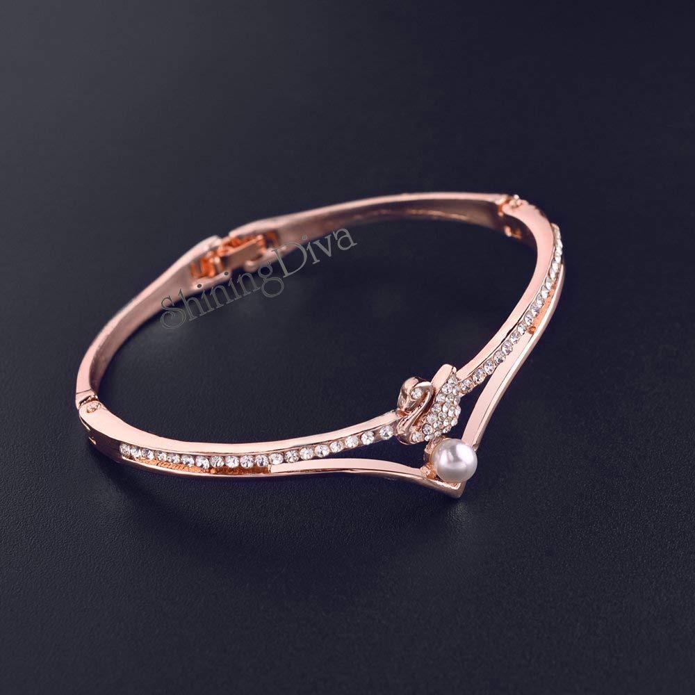 18k Rose Gold Stylish Bracelet for Women & Girls