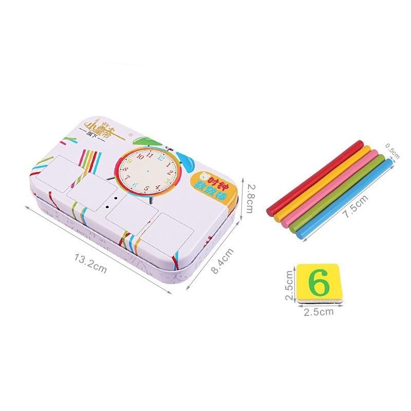 Baby Math Toy!!!Wooden Stick Magnetic Mathematics Puzzle Education Number Toys Calculate Game Learni