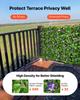 VEVOR Expandable Fence Privacy Screen, 64.9 x 310 cm Expand Artificial Plant Wall, Realistic Artificial Ivy Panel with 50 Zip Ties