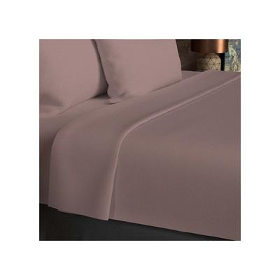 Простынь из хлопка 57 нитей 260х300 см UNI old Pink, Soleil d'ocre