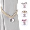 1Pc Crystal Beaded Tieback Curtain Cord Home Decoration Hanging PendantWindow Drape Buckle Rope Curtain Holder Clips Tie