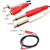 Адаптер RCA на 1/4, Кабель-адаптер RCA Male на 1/4 6,35 мм, 2 стереоджека 1/4 дюйма 6,35 мм TRS на 2 аудиолинии RCA Male