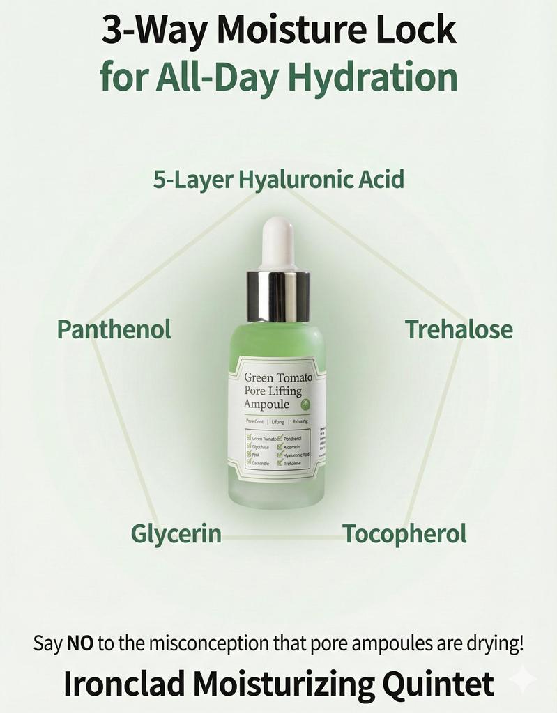 FULLY Очищающая глиняная маска с зеленым томатом 120 мл + [SUNGBOON EDITOR] Ампула для лифтинга пор 30 мл - Набор для максимального очищения пор