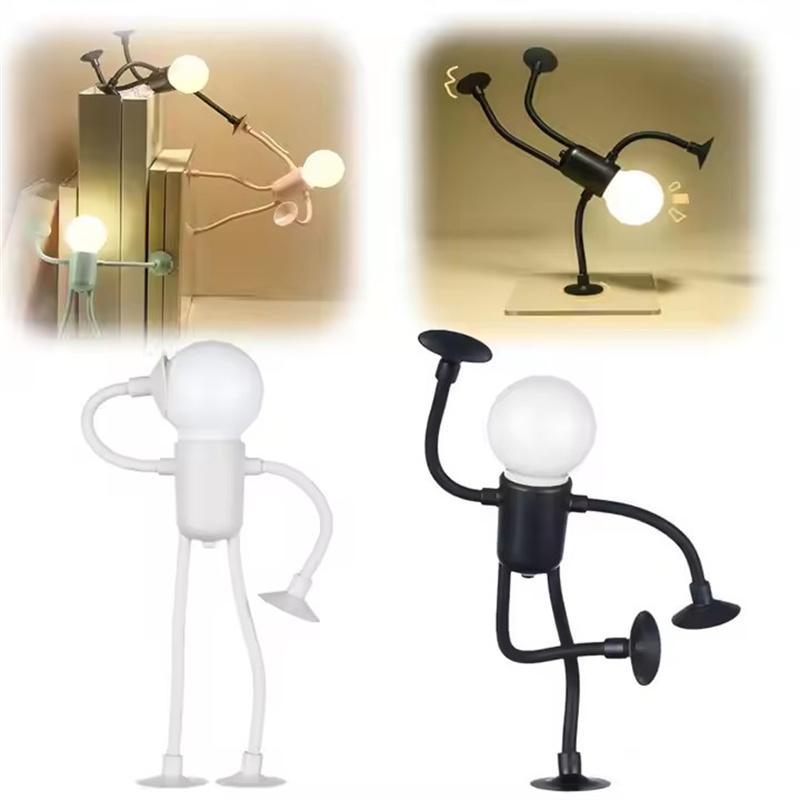 Changeable Shape Funny Sportsman Night Light Button Battery Desk Lamp For Bedroom Bathroom Hallway Kitchen Christmas Decorations