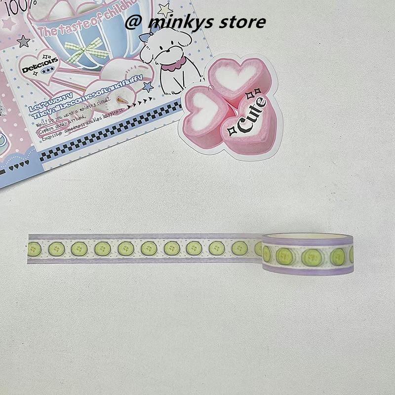 MINKYS 1 Штука Фруктовая Декоративная Лента Милый Мультяшный Креативная Ваcи Лента Канцелярские Товары для Школы