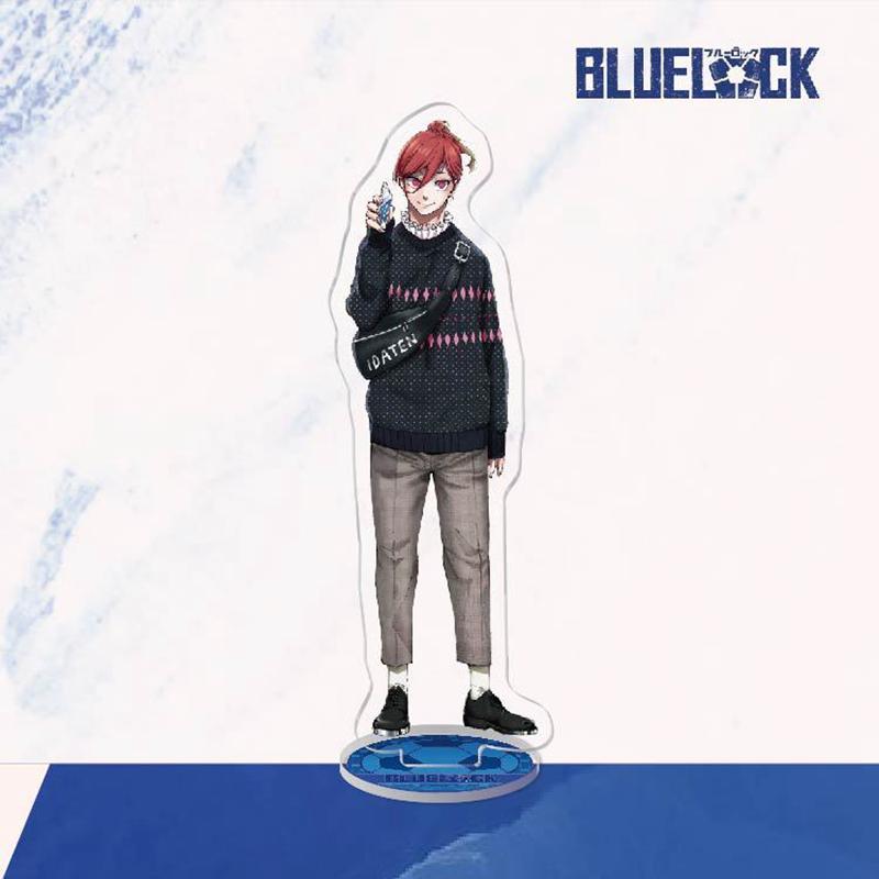 Модель подставки с синим замком, брелок для ключей Isagi Yoichi Bachira Meguru Kira Ryosuke Chigiri Hyoma, украшение для стоящего знака