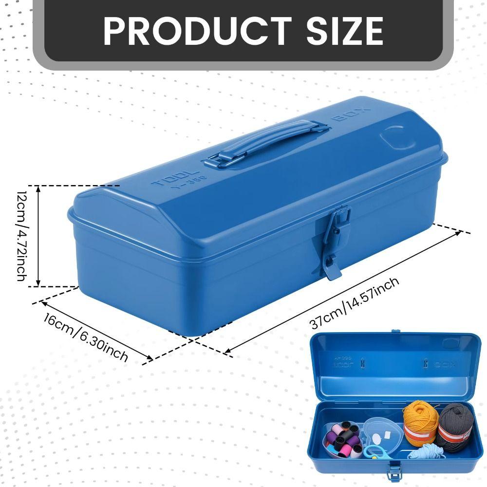 Heavy Duty Tool Box Metal Storage Tools Box Iron Construction Hardware Storage  Electrician Repair