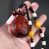 Подвеска Пи Сю из палисандра - Дизайн рога носорога