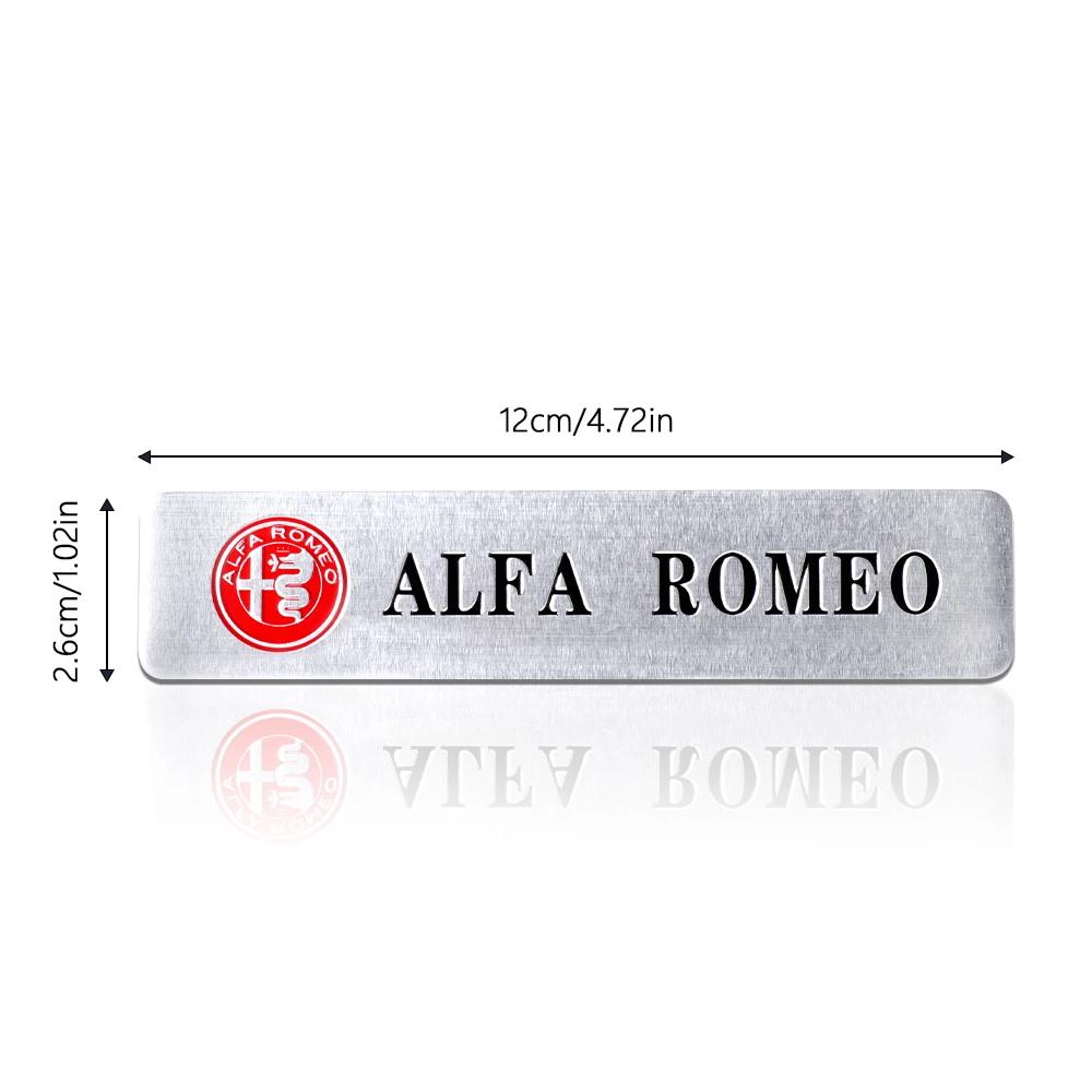 For Alfa Romeo 108 Car Sticker For Alfa Romeo 159 147 1pc 3D Aluminum Badge Car Body Decor Sticker For Alfa Romeo Motorsport Mali Giulietta GT 159