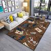 Magic Props Pattern Rug for Living Rooms Bedroom Bedside Bathroom Floor Mat Area Mat Machine Washable Non-slip Carpet Room Decor