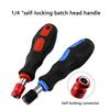 Magnetic Ratchet Screwdriver Bit Holder Security Bit Antislip Handle 1/4'' 6.35mm Handle Magnetic Bit Driver