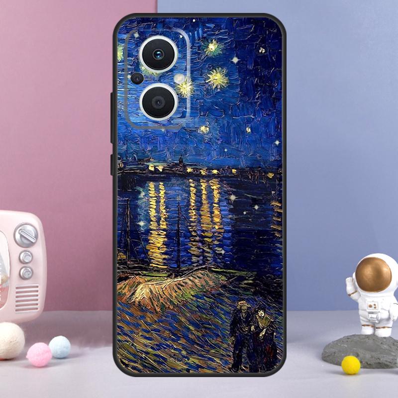 Картины Звездная ночь Ван Гог Чехол Для OPPO Reno 13 F 11F 12F 14F 10 11 12 14 Pro 7 8 Lite Чехол OPPO Find X6 X5 X8 X9 Pro