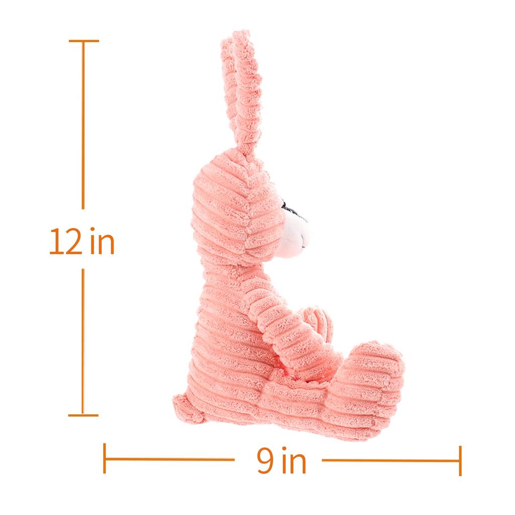 Apricot Lamb Red Corduroy Bunny Plush Toy for Soft and Cute Fluffy Red Corduroy Bunny for Girls and 23cm Kids, Boys,