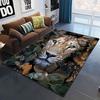 Art Domineering Tiger 3D Print Carpets for Living Room Bedroom Decor Carpet Soft Flannel Home Bedside Floor Mat Play Area Rugs