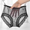 Ropa Interior Femenina  Underwear Women Panties Large Size 3XL Soft Lace Mesh Fully Transparent and Thin Sexy Panties Lingerie