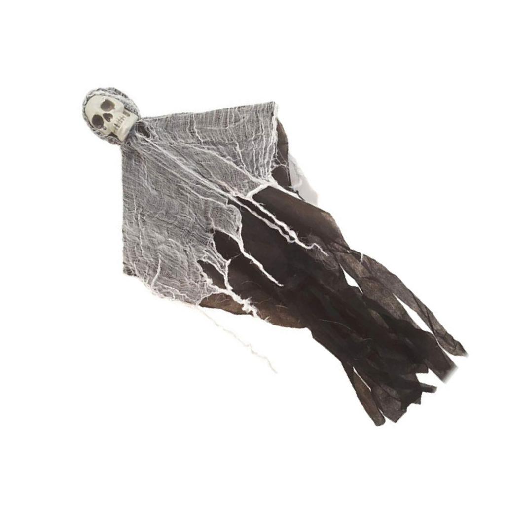 Висячий скелет-призрак Висячий череп Ужасный призрак Страшное висячее украшение для дома с привидениями E