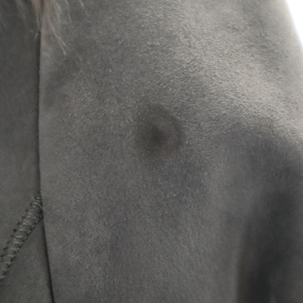 Banana Republic Пальто из мутона с натуральным мехом S серое Женское Б/У