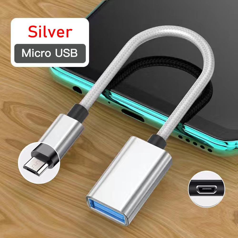 OTG USB to Type C Adapter Connector for Xiaomi Samsung S20 Huawei OTG Data Cable Converter for MacBook Pro Full Working