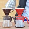 Набор кофейного сервера HARIO V60 02, Кофе-дрип, 1-4 чашки, Красный, VCSD-02R